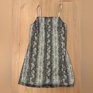 Snakeskin going out dress